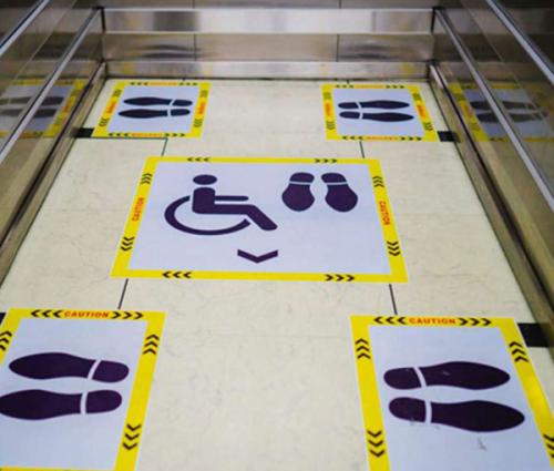 Escalator Floor Graphics and Decal Printing in Central Florida