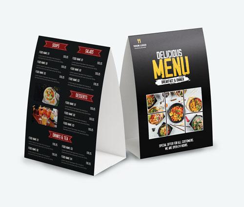 Table Tent Cards Printing