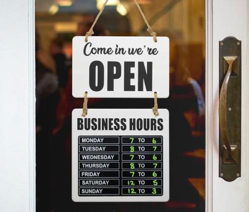 Business Hours Signs Printing Orlando