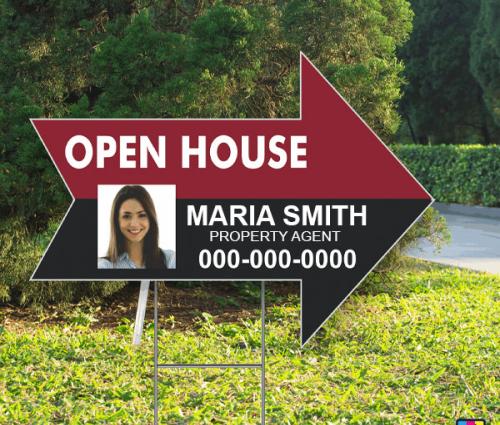 Open House Yard Signs near me